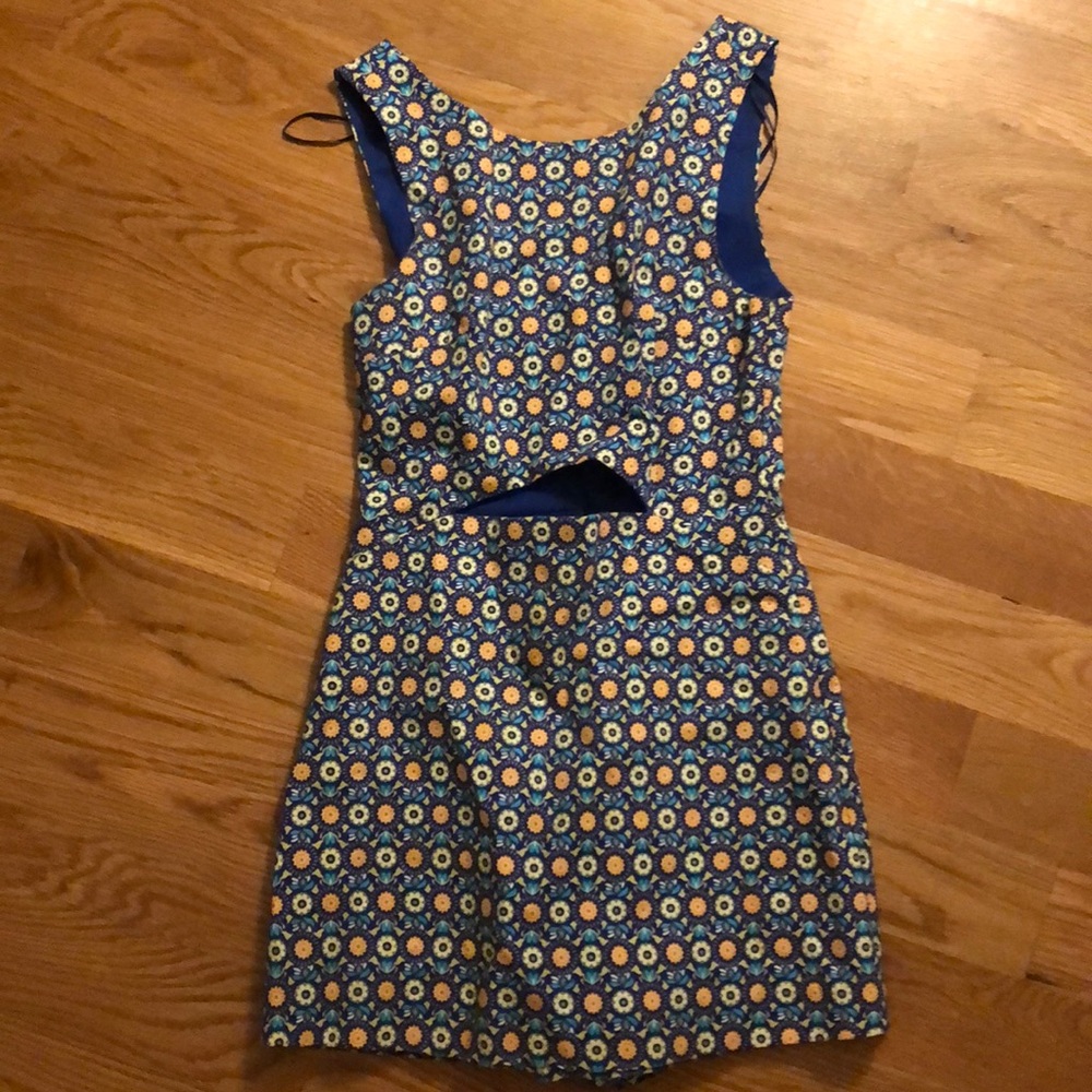 Bright patterned romper